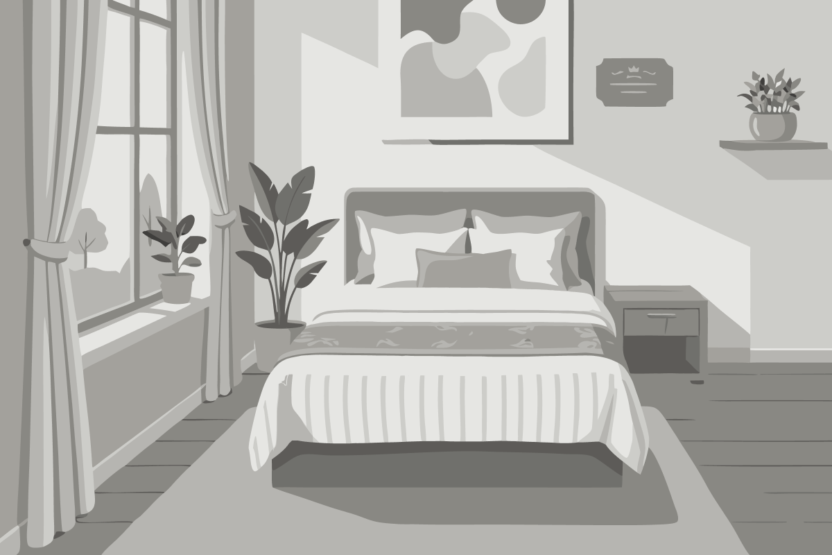 Cama em Dormitório Misto com 6 Camas